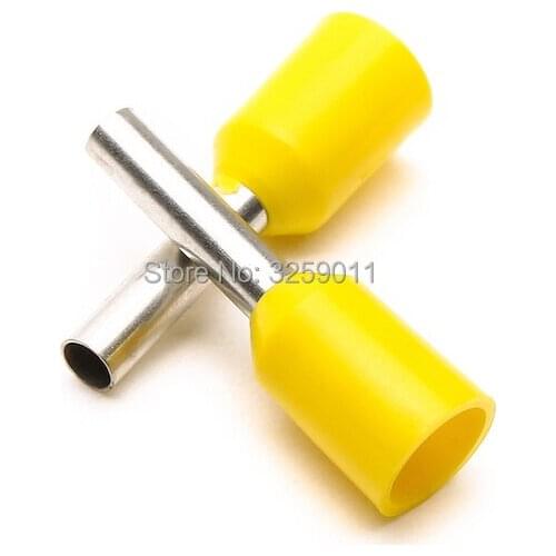 1000PCS EV1512 1.5mm Electrical Crimp Terminal Block Tubular Wire Connector Cable Cord End Bootlace Ferrule tubular E1512 AWG16