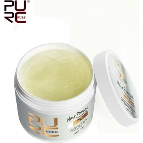 2020 11.11 PURC 120ml Hair Pomade Strong Hold high shine style restoring Pomade Hair wax hair oil wax For Hair Styling 120ml