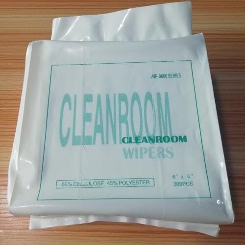 300pcs/pack inks printhead glass screen monitor printer cleanroom wipers clean room environment wiper paper 6X6