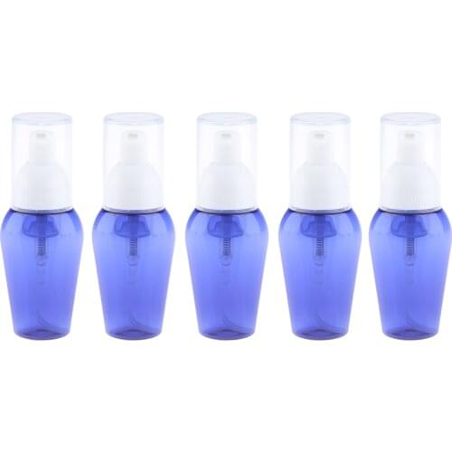 5 Pcs Empty Foam Dispenser Pump Bottle Cosmetic Container Travel Foam Bottles with Pumping Cap Makeup Tool Kits