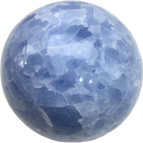 50-80mm Natural Blue Celestite crystal Ball Blues Gemstone Orb Crafts Home Decoration