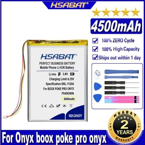 HSABAT boox poke pro 4500mAh Battery for Onyx boox poke pro onyx book carta Electronic reader Accumulator Batteries
