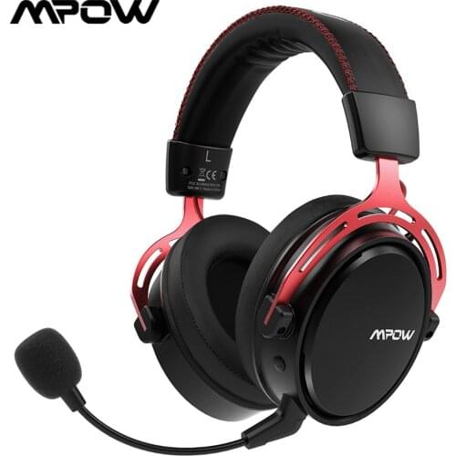 Mpow Air 2.4G Wireless Gaming Headset 7.1 Surround Sound Gaming Headphone for PC PS4 with Dual Drive Noise Cancelling Mic