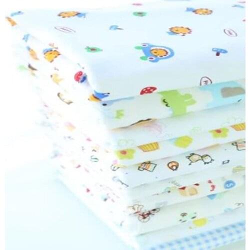 ZYOKRA 50x105cm Pretty Cartoon Bike Plane Flower Animal 100% Cotton Flannel Fabric Baby Cloth Sleepwear Baby Blanket, Pajamas