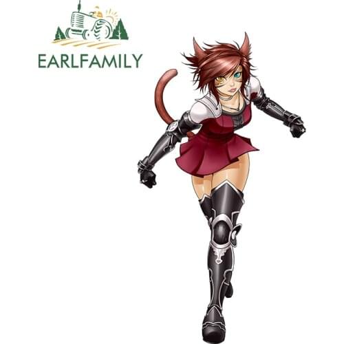 EARLFAMILY 13cm x 7cm for Anime Girl Decal Vinyl Car Stickers Car Assessoires Waterproof Skateboard Motorcycle DIY Goods