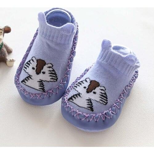 #EW Toddler Shoes Cartoon Animal Print Baby Girls Boys Anti-Slip Socks Slipper Shoes Boots Baby Warm Shoes обувь для малышей