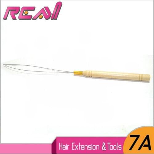 1 Pieces Micro Ring Loop Tool Loop Threader Pulling Needle Used With Hair Plier And Beads For Feather Hair Extension Tools