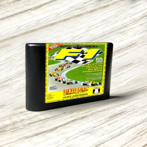 F1 - EUR Label Flashkit MD Electroless Gold PCB Card forSega Genesis Megadrive Video Game Console