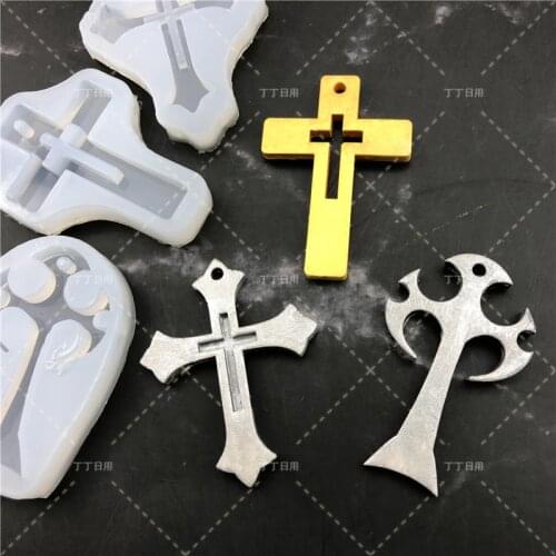 2019new Cross Moulds DIY chocolate fondant cake decorating tools silicone mold kitchen baking utensils