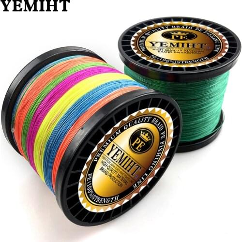 YEMIHT 1000M Super PE Braided Fishing Line 10 12 18 28 35 40 50 60 80 100 120LB Multifilament Braided Line Carp Fishing