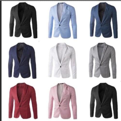 Veste blazer decontractée homme arrivee Jaqueta blazer masculina edding Blazers Men Formal Dress Solid Color Mens Suit Jacket