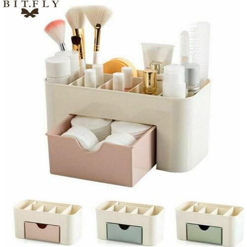 New Cosmetic Storage Box Makeup Drawer Organizer Jewelry Nail Polish Makeup Container Desktop Sundries Storage Box 22*10*10.3cm