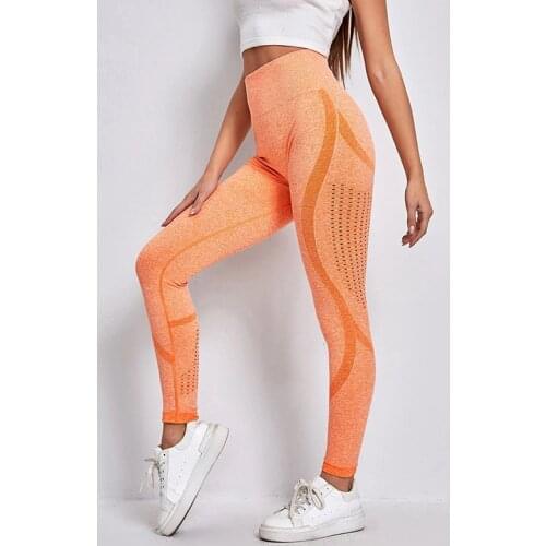 Workout clothes leggings womens hollow breathable sports tights running fitness yoga clothes ladies seamless yoga pants