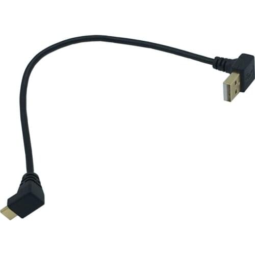 GOLD Plated Down Angle USB2.0 (Type-A) Male to USB3.1 (Type-C)Male Up & Dwon Angle USB Data Sync & Charge Cable Connector