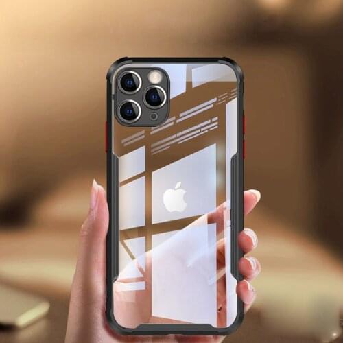 Luxury Shockproof Bumper Camera Protection Phone Case For iPhone 11 Pro Max XR X XS 7 8 Plus SE 2020 Transparent Protective Case