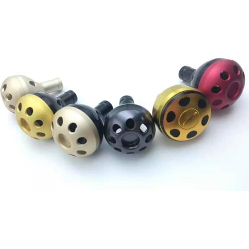 LinMoFishing Reel Handle Knob Dia 40mm for Spinning Wheel Machined Metal Fishing Rocker Knob For shimano and Daiwa Spinning Reel