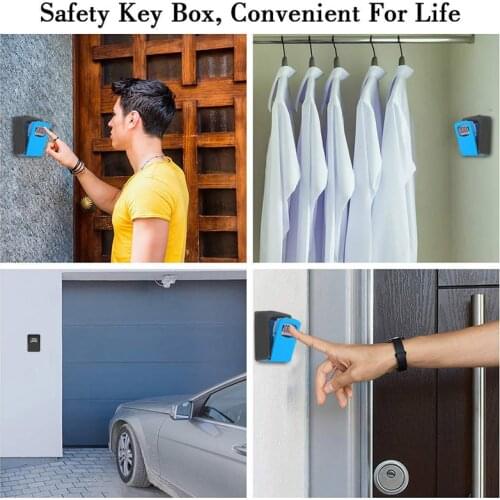 Password Key Box Wall Mounted Security Anti-theft Outdoor Key Safe Lock Storage Box SNO88