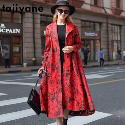 Leather Genuine Real Jacket Autumn Winter Coat Women Clothes 2021 Korean Vintage Sheepskin Down Coat Female Long Tops ZT4752