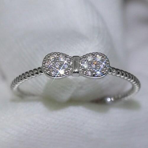 Women Ring Cubic Zirconia Butterfly Rings Designed for Women Couple Wedding Rings Fashion Glamour Jewelry Gift for Girlfriend