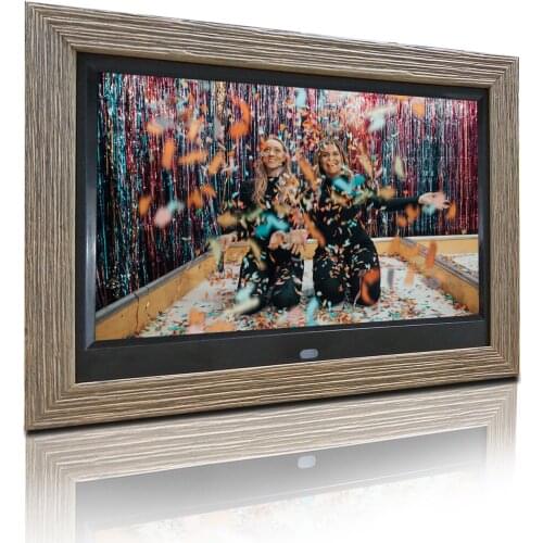 10 inch 10.1 inch IPS screen digital photo frame with wooden frame digital album picture player video player advertising machine