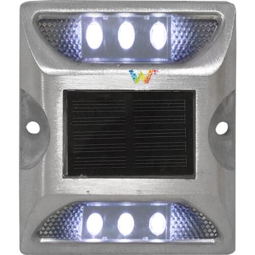 2X Solar Powered LED Road Stud Red Road Flashing Light one Pack