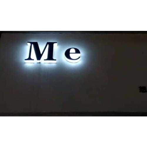 3D Lighting Acrylic Mini LED Channel Letter Sign / Bending Machine Making Acrylic face Lighting Letters