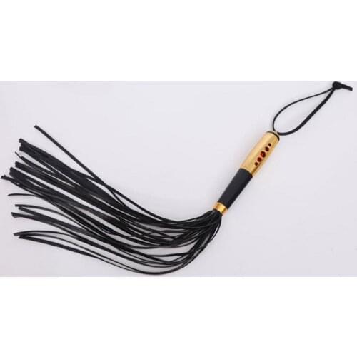 45CM Spanking PU Leather Bondage Whip With Sword Handle Lash Fetish Flogger Horse Adult BDSM Slave Sex Toys For Couples Women