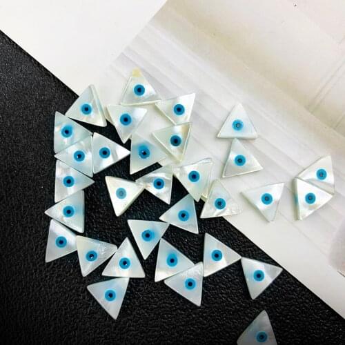 5PCS Natural Mother of Pearl Shell Devil Eye Pendant Charms Choose Shell Beads for Necklace Pendants Finding Jewelry Making
