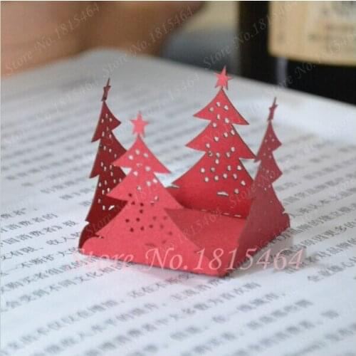 60pcs Christmas Tree Box Chocolates Cupcake Wrappers Lace Cupcake Liners Cupcake Container Candy Stand For Party Cake Decorating
