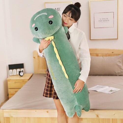 65-130cm New Styles Cute Long Dinosaur Plush Toys Stuffed Animal Pillow Cushion Unicorn Doll Childrens Kids Christmas Presents