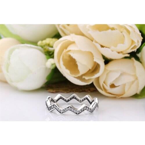 Ajax Irregular Crystal Rings For Women 925 Sterling Thin Silver Wedding/Party Fine Jewelry Making Wholesale