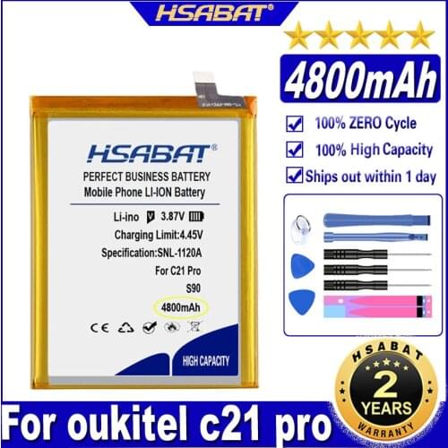 HSABAT S90 4800mAh Battery for Oukitel C21 Pro Batteries