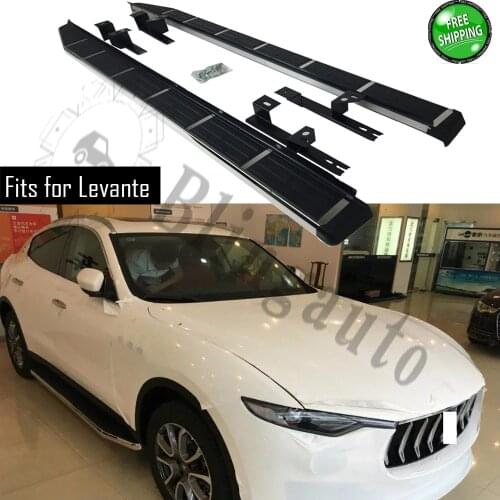 Side step fits for Maserati Levante 2016-2020 running board side bar side stairs aluminium alloy car pedal