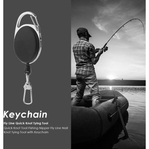 1Pcs Fly Fishing Key Ring Tool Retractor Keychain Badge Holder Retractable Reel Recoil Carabiners Clip Fishing Accessories