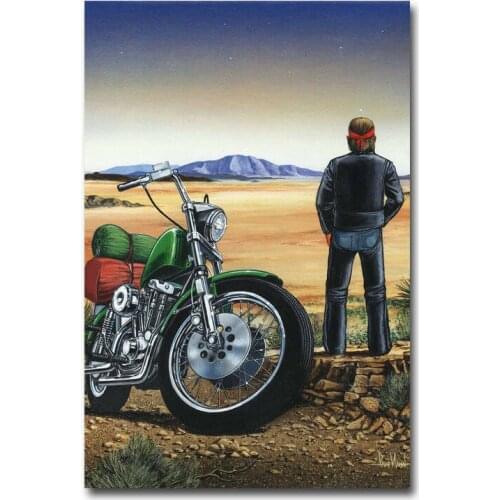 D0043 David Mann Ghost Rider Silk Fabric Poster Art Decor Indoor Painting Gift