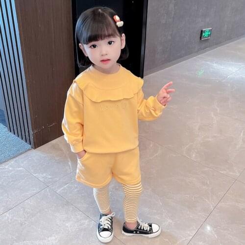 Kids Clothes Sweatshirt + Pants Clothing For Girls Spring Autumn Girls Sets Casual Style Kid Clothes