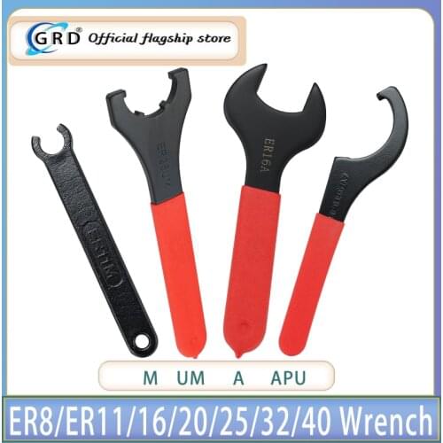 ER A UM Type Wrench ER16/ER20/ER25/ER32 ER Spanner for ER Nut Collet Chuck Holder CNC Milling Tool Lathe Tools