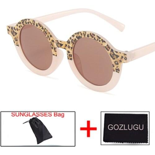 GOZLUGU 2021Round Kids Sunglasses Brand Designer Children Sunglasses Boys Girls Baby Outdoors Goggle Shades Eyewear