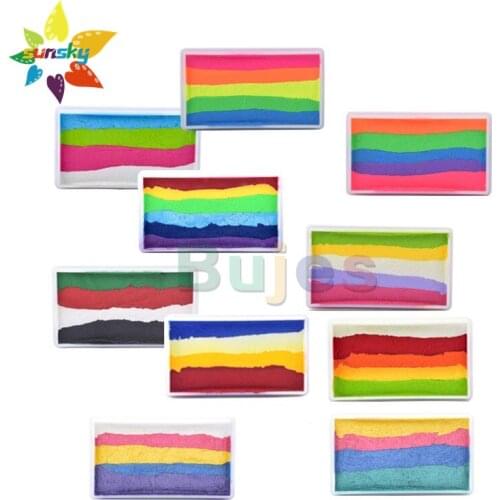 Luckyart Water based 30g Body Paint Face painting Pigment Box set Ordinary color rainbow color Art Supplies