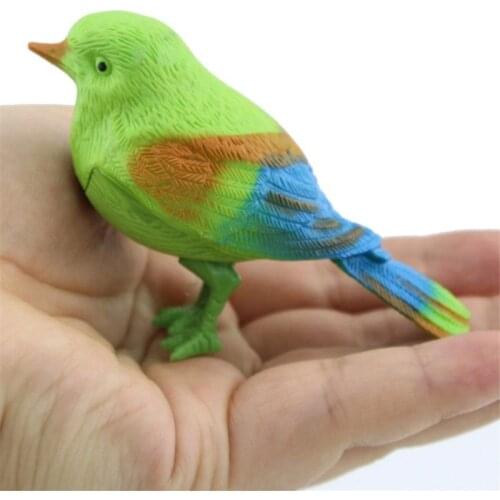 Simulation Bird Voice Control Music Educational Toys Mini Singing Bird Interactive Electronic Toys for Baby Kids Gift Funny Toy
