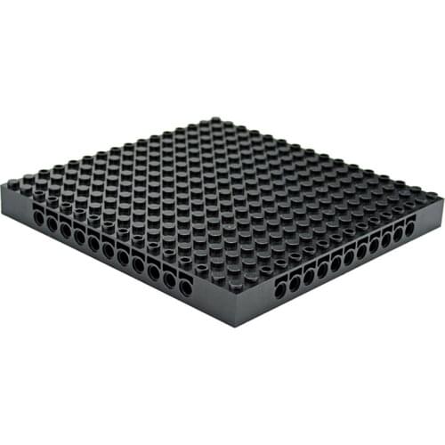 MOC Brick 16x16,1/3 With Holes Pixel Art Mosaic Baseplates Brick Base Tech Parts Building Block Educatinal DIY Toys For Kids