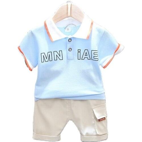 Fashion Baby Clothes Summer Children Girls Clothing Boys Cotton T Shirt Shorts 2Pcs/Sets Toddler Casual Costume Kids Tracksuits