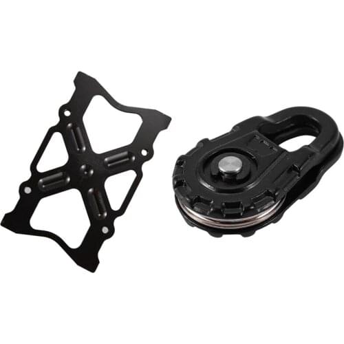 Aluminum Bumper Mounting Plate Accessories for for AXIAL SCX10 & RC Car Winch Tow Rope Snatch Block