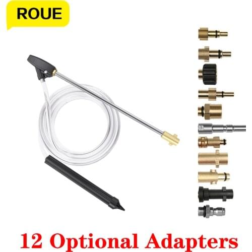 Pressure Washer SandBlasting Kit for Karcher/Nilfisk/Elitech/Lavor Wet Lance Nozzle Car Cleaning with 1/4 Quick Connector