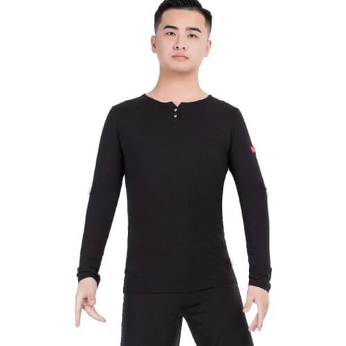 Boys Latin Dance Clothes Summer Black Latin Practice Clothes Short-Sleeved Mesh Shirts Latin Dance Performance Clothes DN8921