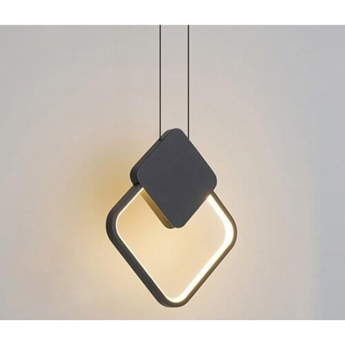 Nordic Minimalist LED Pendant Light Modern Geometry LED Hanging Lamp Kitchen Dining Room Living Room Home Deco Lighting Fixtures