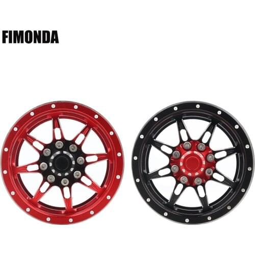 4pcs Aluminum Alloy 1.9 Wheel Rim 7-Spoke Wheels for 1/10 RC Crawler Axial SCX10 II 90046 Traxxas TRX4 D90 TF2 Tamiya CC01 MST