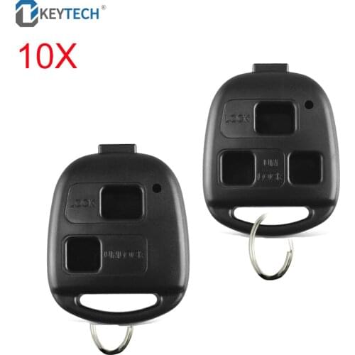 OkeyTech 10pcs/lot 2/3 Buttons Remote Car Key Shell For Lexus RX300 ES300 LS400 Toyota RAV4 Land Cruiser YARIS CAMRY No Blade