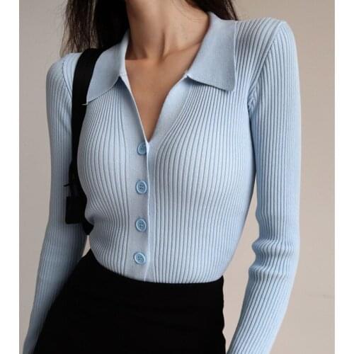 Autumn Fashion Sexy V-neck Sweater Cardigan Women Long Sleeve Soft Feeling Knitting Top Slim Thicken Sweater Coat Tops Female