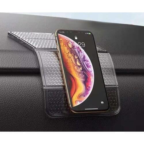 Foldable Holder For Phone Anti Slip Mats Silicone Multifunction Gadget Stand Supporter Mat Car Interior Accessories Cup Antiskid